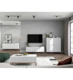 Stolik pod Tv ELPIS 150 cm biały*Polski Design ML Sale