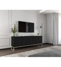 Stolik pod Tv ELPIS 150 cm czarny*Polski Design ML Best