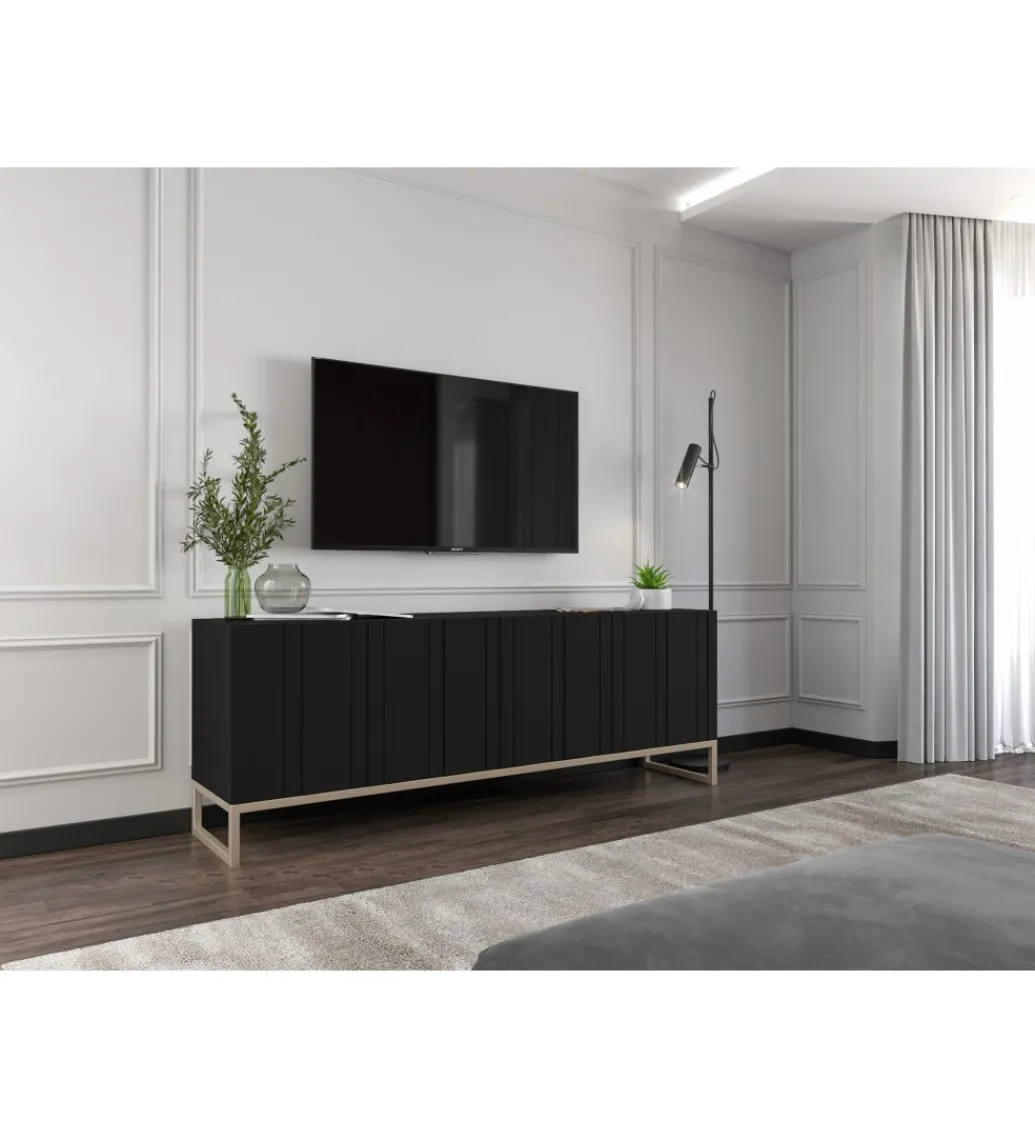 Stolik pod Tv ELPIS 150 cm czarny*Polski Design ML Best