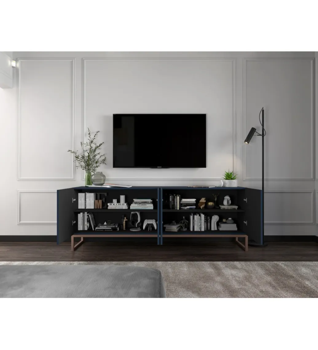 Stolik pod Tv ELPIS 150 cm granatowy*Polski Design ML