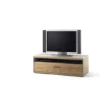 Stolik Pod TV ESPERO 124 Cm Dąb Sękaty Olejowany W Kolorze Bianco*MCA Discount