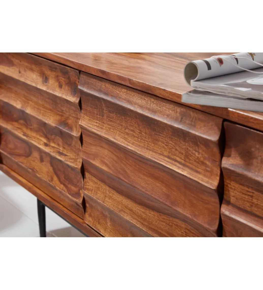 Stolik pod TV ESTELI 147 cm drewno sheesham*WOHNLING, GERMANY Clearance