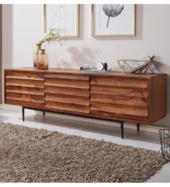 Stolik pod TV ESTELI 147 cm drewno sheesham*WOHNLING, GERMANY Clearance