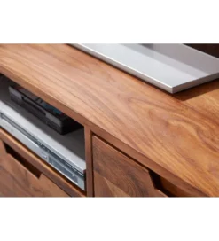 Stolik pod TV FEREZ 135 cm drewno sheesham*WOHNLING, GERMANY Clearance