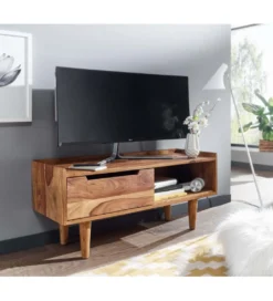 Stolik pod TV FORON 95 cm drewno sheesham*WOHNLING, GERMANY Clearance