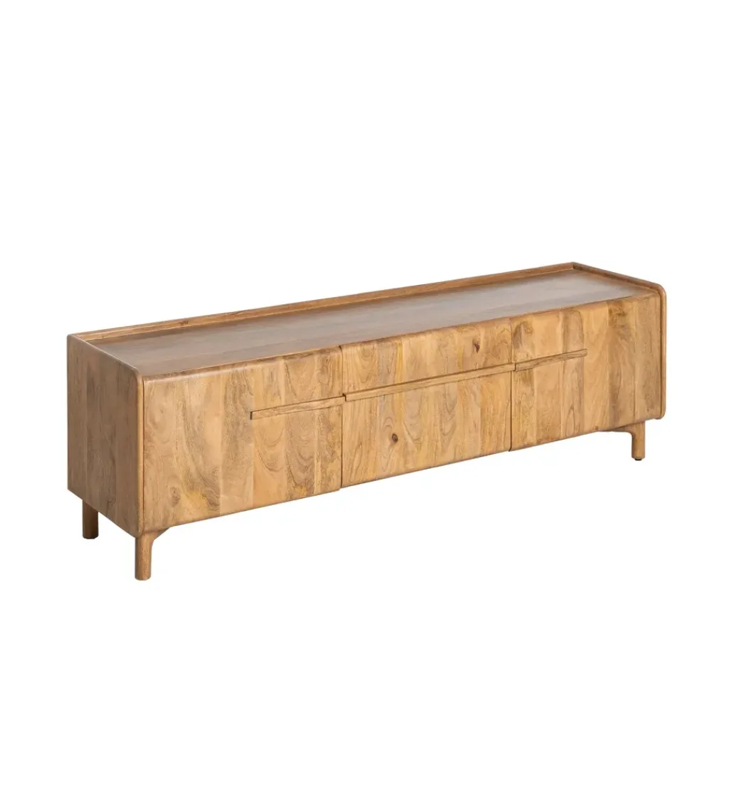 Stolik pod TV GALT 160 cm drewno mango naturalny*Zona-Design Best