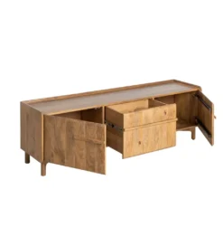 Stolik pod TV GALT 160 cm drewno mango naturalny*Zona-Design Best