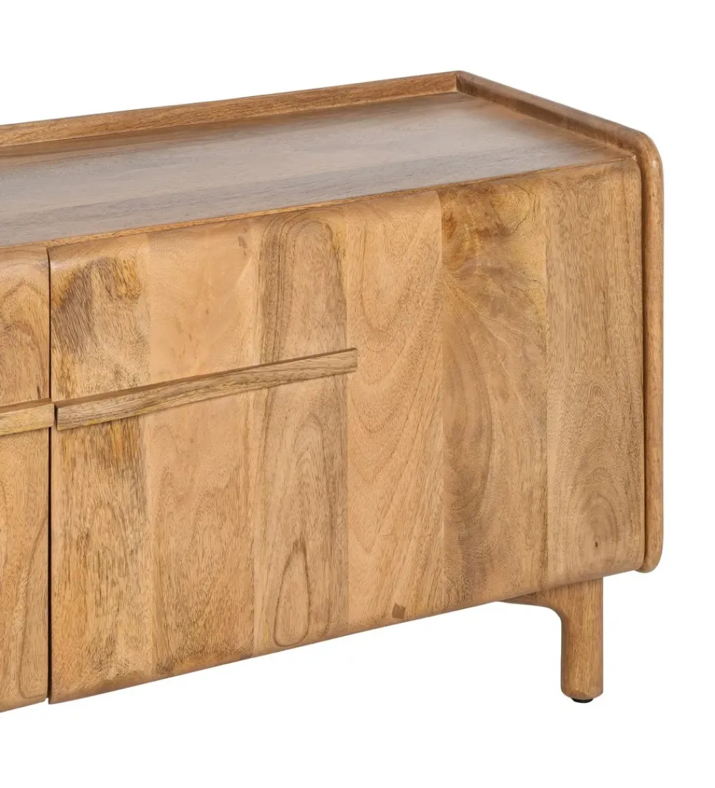 Stolik pod TV GALT 160 cm drewno mango naturalny*Zona-Design Best