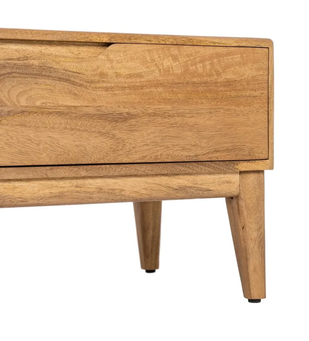 Stolik pod TV GALT 160 cm drewno mango naturalny niższy*Zona-Design New