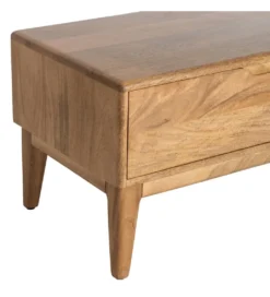 Stolik pod TV GALT 160 cm drewno mango naturalny niższy*Zona-Design New