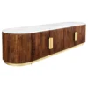 Stolik pod TV GATSBY 170 cm drewno mango brązowy*Invicta Interior Outlet