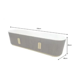 Stolik pod TV GATSBY 170 cm drewno mango brązowy*Invicta Interior Outlet