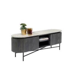 Stolik pod TV Glenn 150 cm antracytowy*KARE Outlet