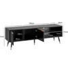Stolik pod TV GLIMER II 150 cm czarny*WOHNLING, GERMANY