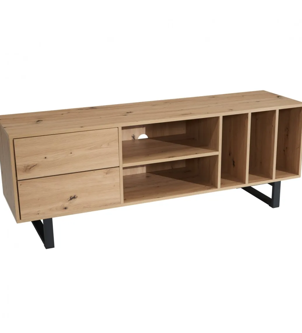 Stolik pod TV GRASSE 150 cm w optyce dębu*WOHNLING, GERMANY Discount
