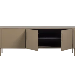 Stolik pod TV GUNNAR 154 cm drewno sosny szary*WOOOD Best