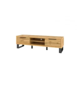 Stolik pod Tv Halle 180 cm w optyce dąb wotan*Helvetia Best