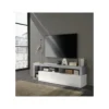 Stolik pod TV HAMBURG 184 cm biały z dodatkiem koloru szarego*MCA Linia Włoska New