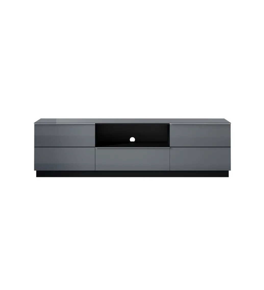 Stolik pod TV HELIO 180 cm szaro czarny*Helvetia Best