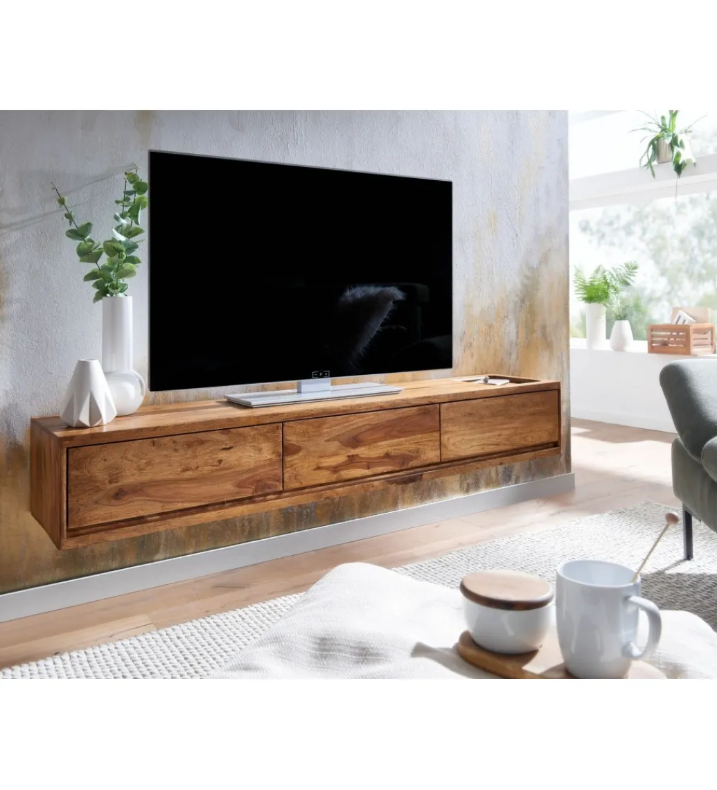 Stolik pod TV INDIOS III 160 cm drewno sheesham*WOHNLING, GERMANY Best