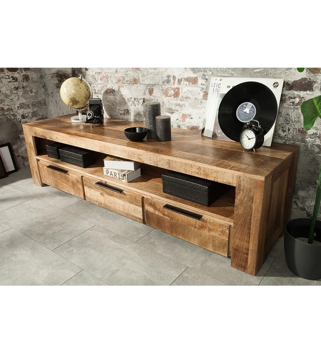 Stolik pod TV Iron Craft 170 cm drewno mango*Invicta Interior Online