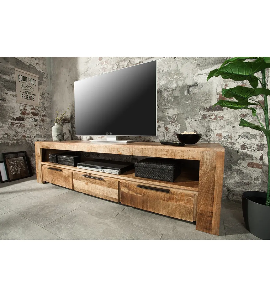 Stolik pod TV Iron Craft 170 cm drewno mango*Invicta Interior Online