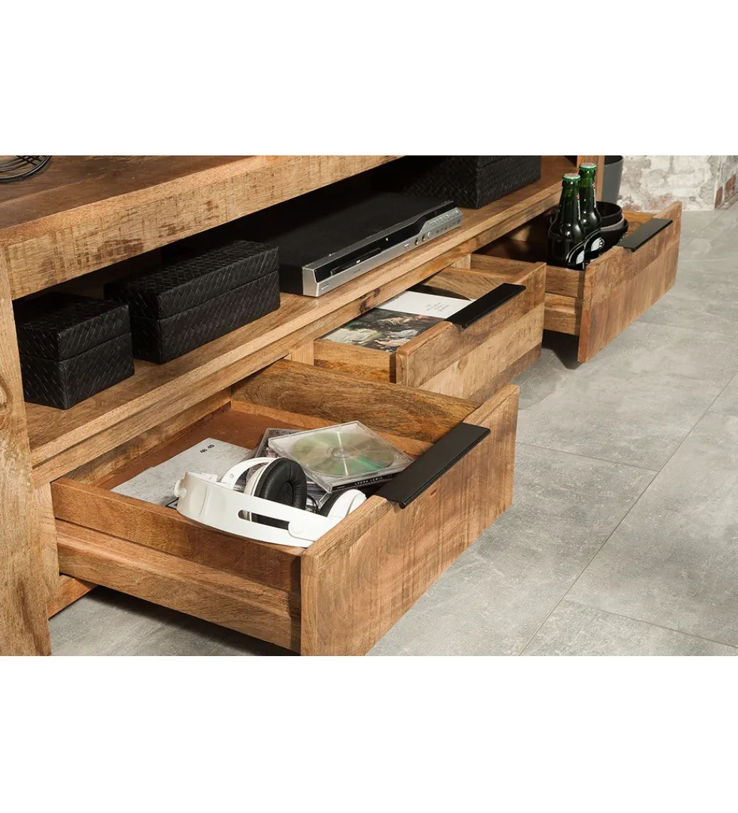 Stolik pod TV Iron Craft 170 cm drewno mango*Invicta Interior Online