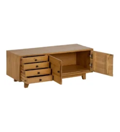 Stolik pod TV KORN 120 cm drewno mindi*Zona-Design Best
