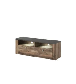 Stolik pod TV LARONA 140 Cm O Wybarwieniu Satin Nussbaum z kolorem Touchwood*Helvetia Online