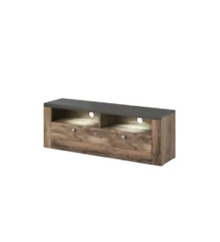Stolik pod TV LARONA 140 Cm O Wybarwieniu Satin Nussbaum z kolorem Touchwood*Helvetia Online