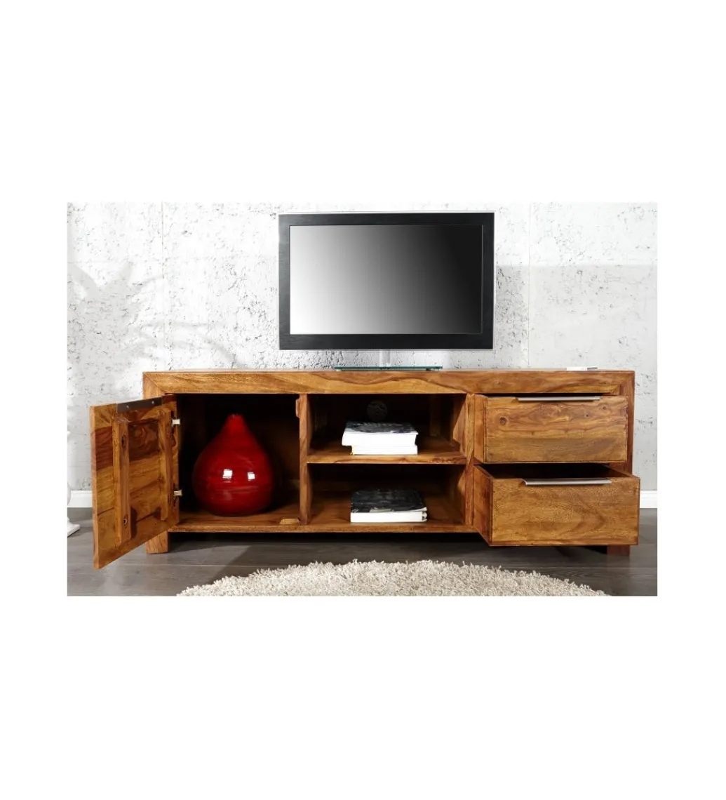 Stolik pod TV LAS Lagos 135 cm drewno sheesham*Invicta Interior Outlet