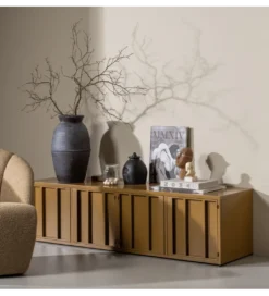 Stolik pod TV LEVEL 160 cm miodowy*WOOOD Sale