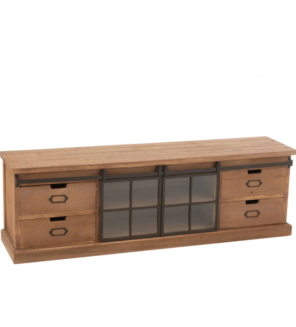 Stolik pod TV LIA 160 cm naturalny*J-Line Best