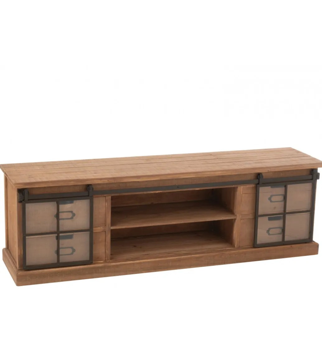 Stolik pod TV LIA 160 cm naturalny*J-Line Best
