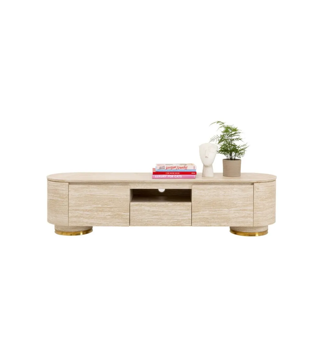 Stolik pod TV LINNEA 160 x 45 cm naturalny*KARE Discount