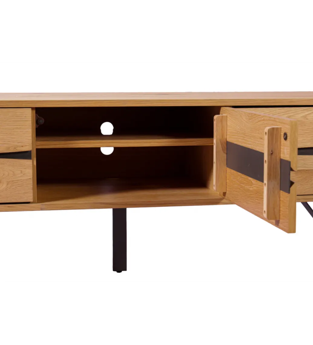 Stolik pod TV LIVING EDGE 160 cm kolor drewno dębu*Invicta Interior Best