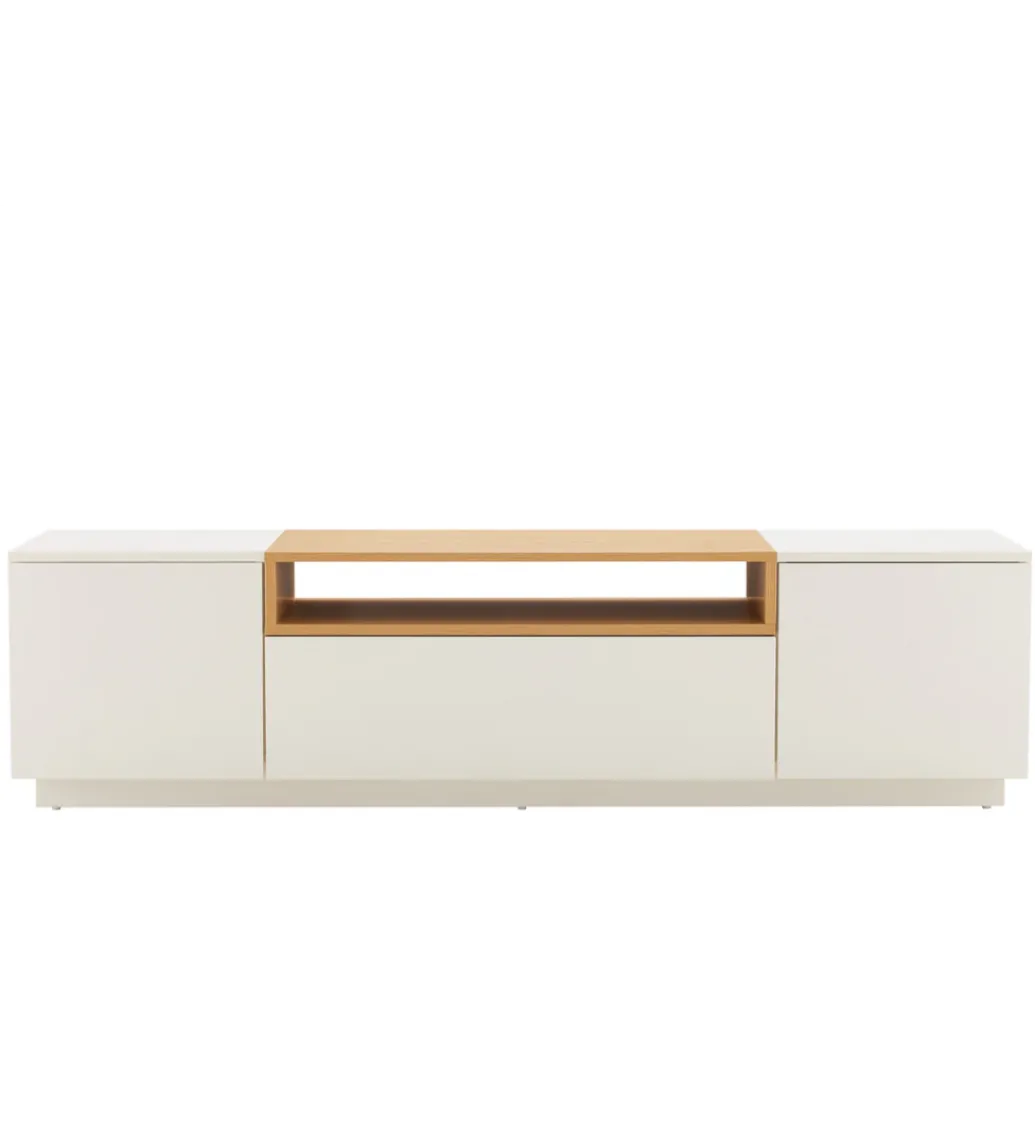 Stolik pod TV LOFT 160 cm biało naturalna*Invicta Interior Hot