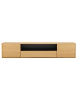 Stolik pod TV LOFT wiszący 150 cm naturalno czarna*Invicta Interior Clearance