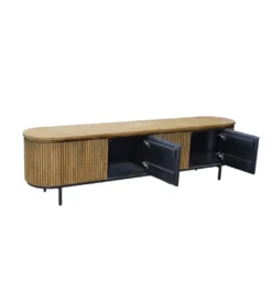Stolik pod TV LUSAN 210 cm drewno teak*LF-Design Best