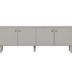 Stolik pod TV MADU 160 cm drewno sosny szary*WOOOD Hot