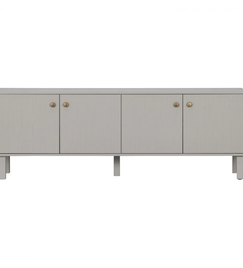 Stolik pod TV MADU 160 cm drewno sosny szary*WOOOD Hot