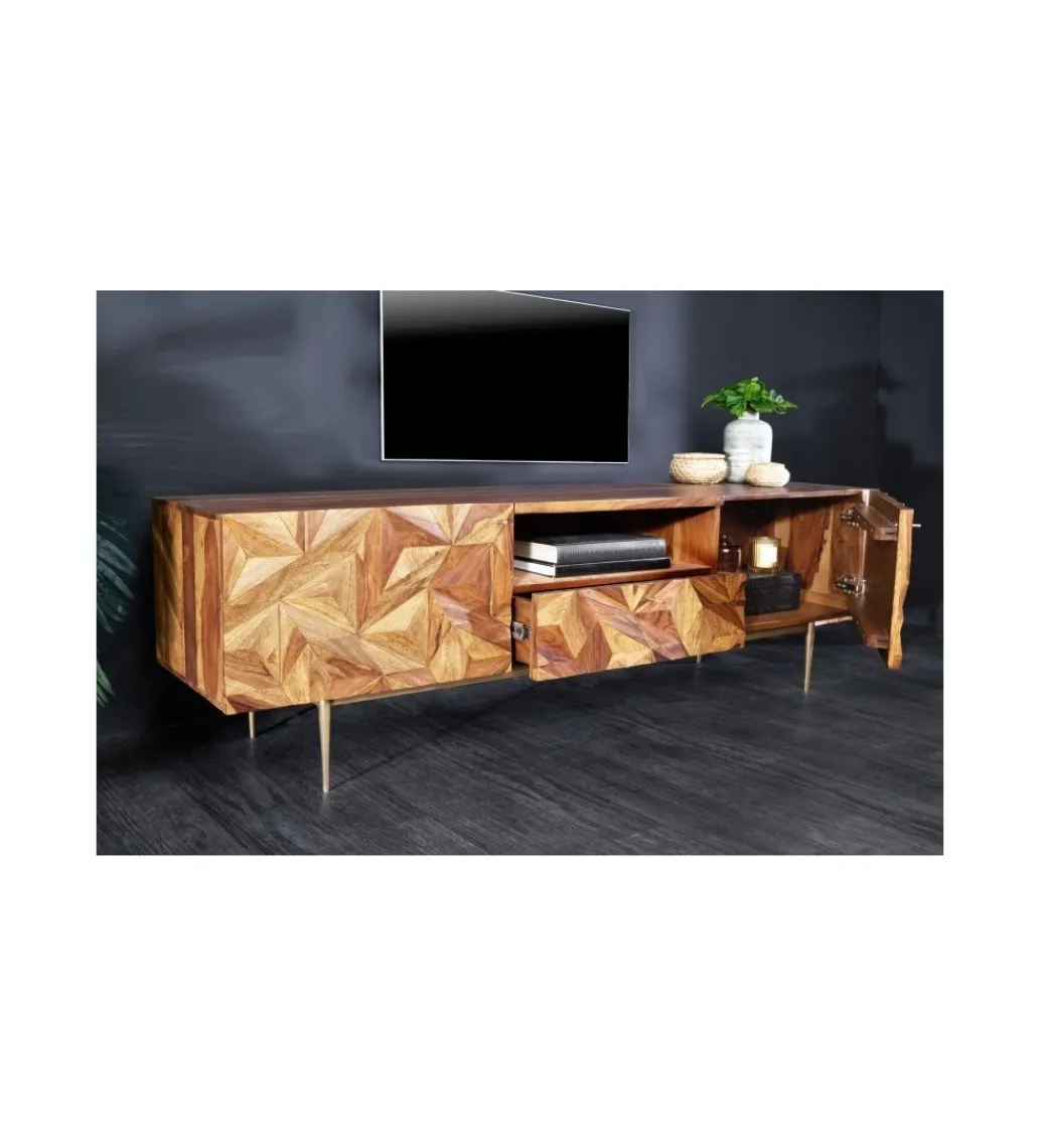 Stolik pod TV MIRANDA 160 cm drewno sheesham*Invicta Interior New