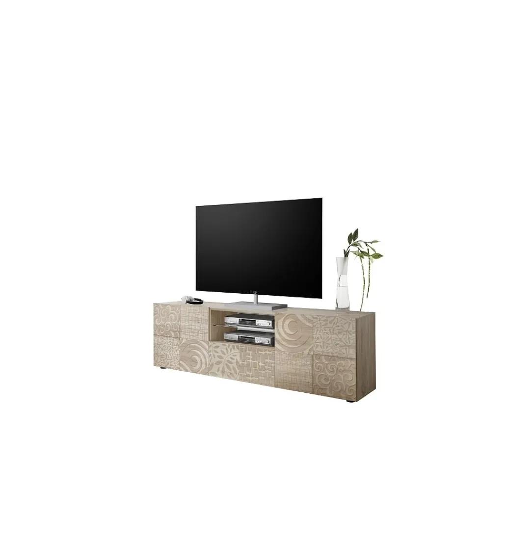 Stolik pod TV MIRO 180 cm dąb sonoma*MCA Linia Włoska Outlet