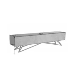 Stolik pod TV MONTANAS 200 cm drewno akacja czarny*Invicta Interior Best