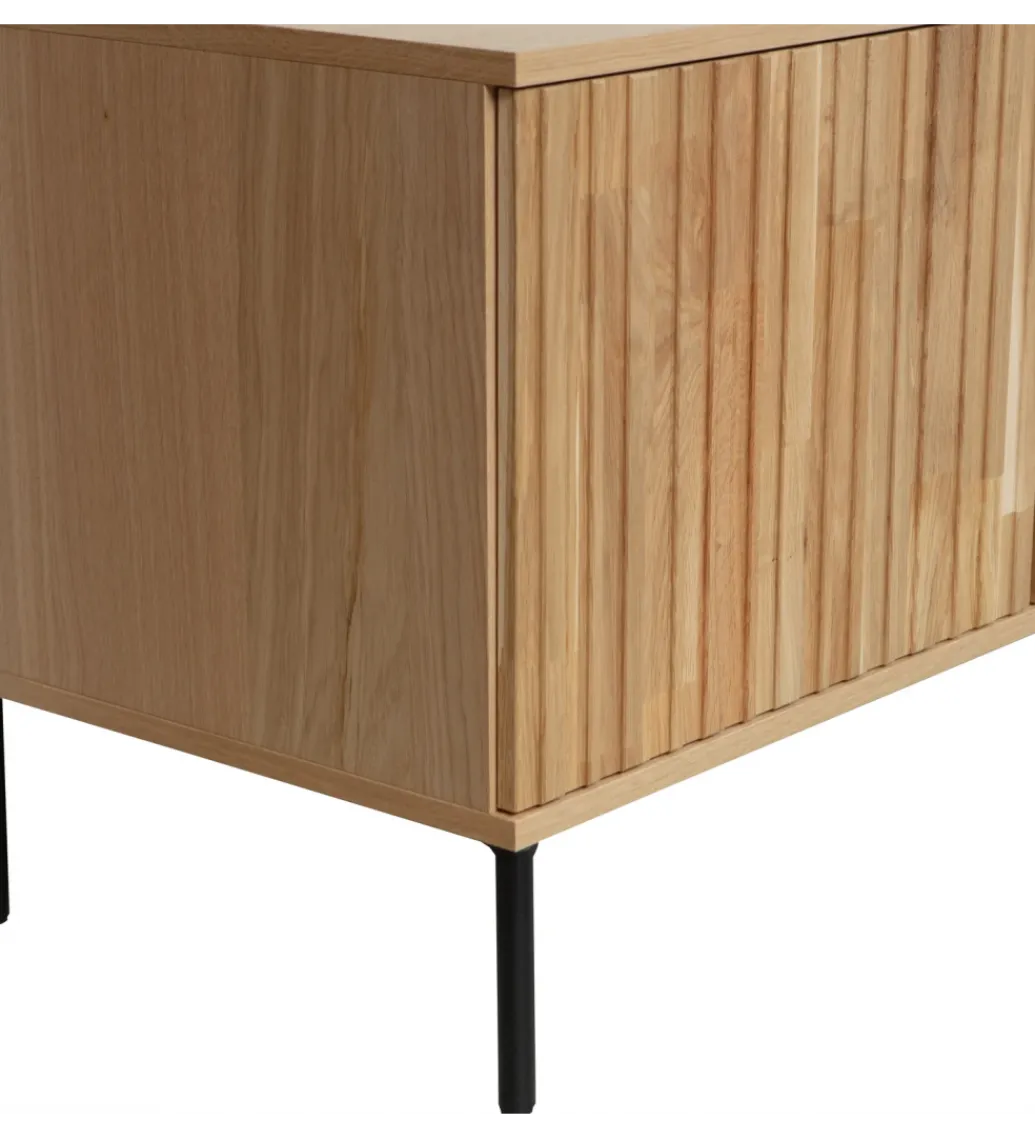 Stolik pod TV NEW GRAVURE 100 cm drewno dębu naturalny*WOOOD Hot