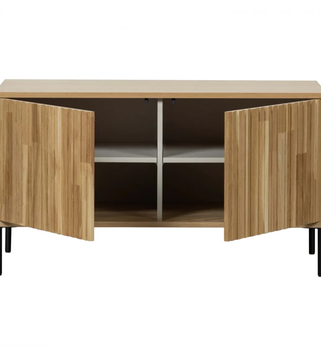 Stolik pod TV NEW GRAVURE 100 cm drewno dębu naturalny*WOOOD Hot