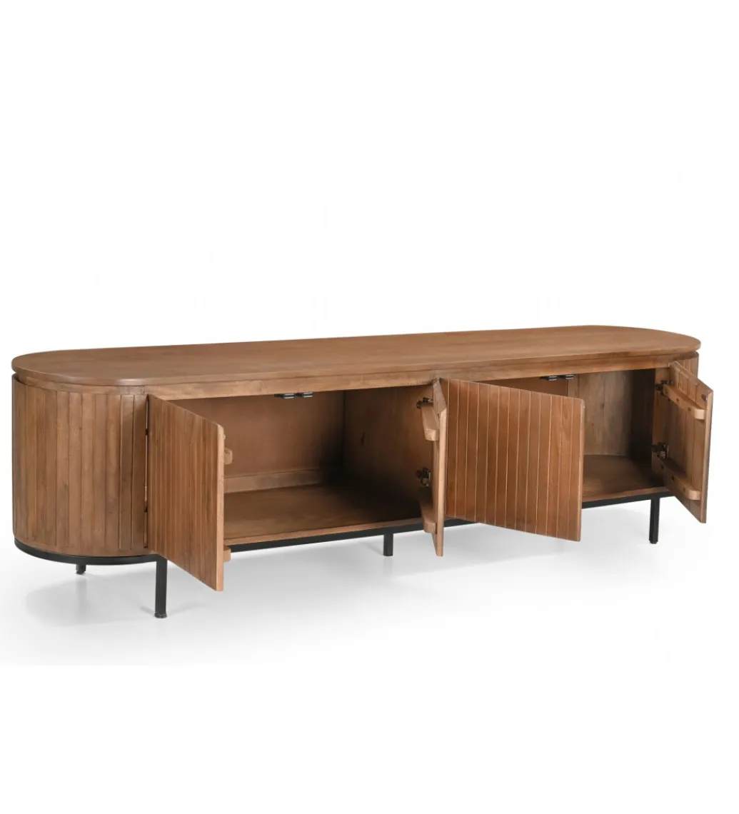 Stolik pod TV NOORK 210 cm drewno mango*LF-Design New