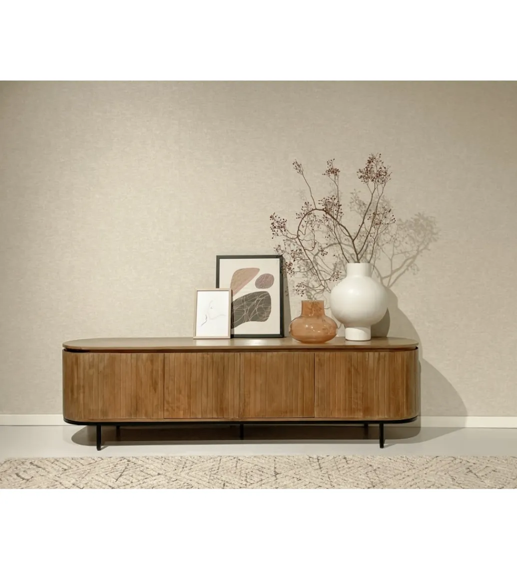 Stolik pod TV NOORK 210 cm drewno mango*LF-Design New