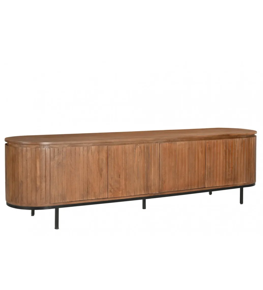 Stolik pod TV NOORK 170 cm drewno mango*LF-Design Clearance