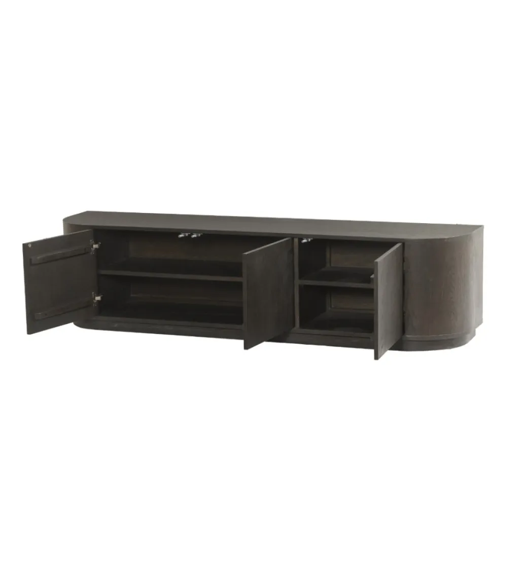 Stolik pod TV NOVERO 180 cm ciemnobrązowy*LF-Design Online